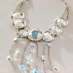 Free People SOLD OUT Speak Up Statement Silver Necklace -NWT